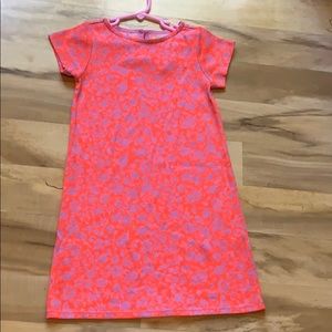 Girls pink and orange dress